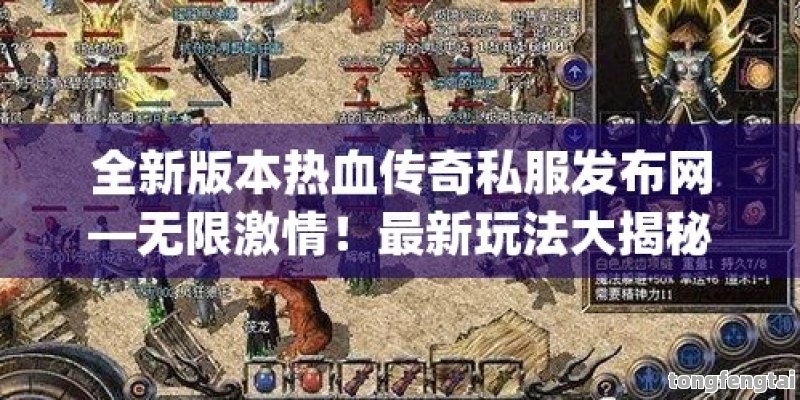 全新版本热血传奇私服发布网—无限激情！最新玩法大揭秘