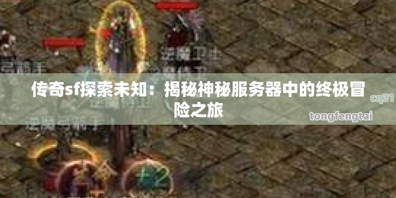 传奇sf探索未知：揭秘神秘服务器中的终极冒险之旅