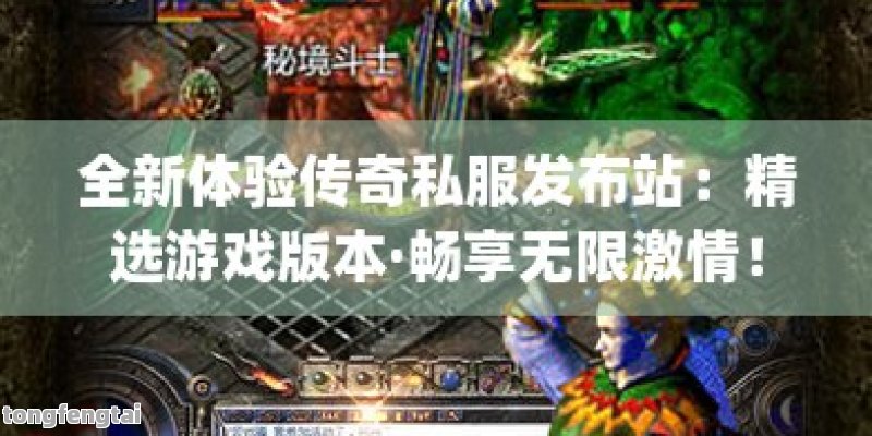 全新体验传奇私服发布站：精选游戏版本·畅享无限激情！